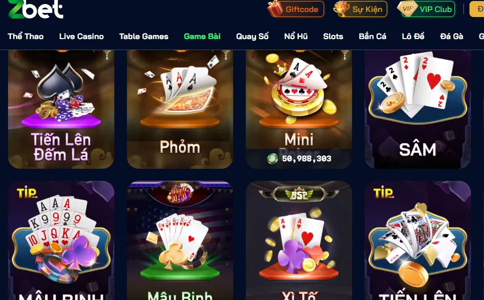 Sản phẩm phong phú luôn đổi mới tại Zbet